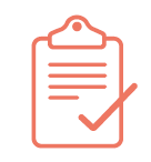 icon depicting a clipboard with a tick mark